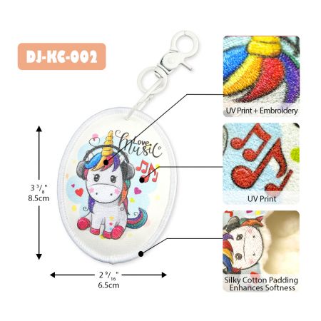 Porte-clés de sac licorne brodés à bas prix.