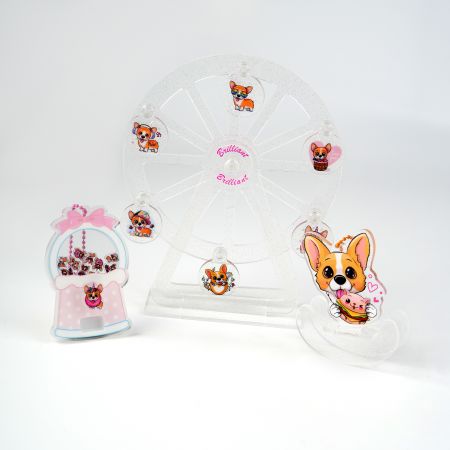 Acrylicum Promotum In Stock - Durabilis UV Impressus Acrylus Charms Grossus