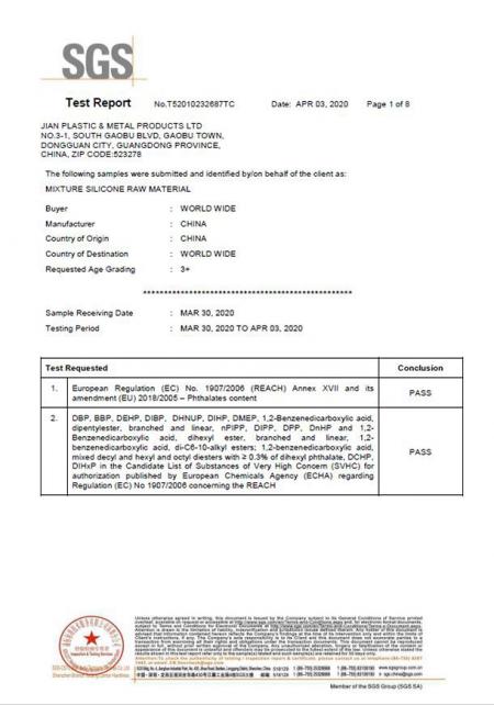 Relatório de Teste de Silicone