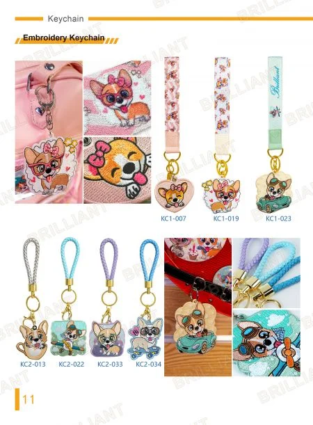 embroidery keychains wholesale.
