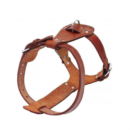 Arreio de Cachorro de Couro PU com Strass.