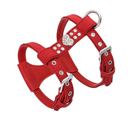 Arreio de Couro Feito à Mão para Cães.