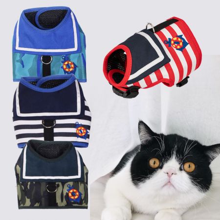 Сетчатый кошачий ошейник Navy.