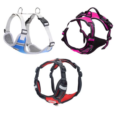 Mesh Dog Harness with Rubber Patch.