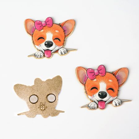 금속 개 자석 냉장고 자석. - 비용 효율적인 강력한 냉장고 자석.