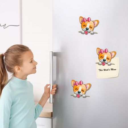 내구성이 뛰어난 개 금속 냉장고 자석.