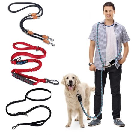 Wholesale 6 in 1 Multifunctional Nylon Dog Leash - Wholesale Reflective Multifunction Dog Leash