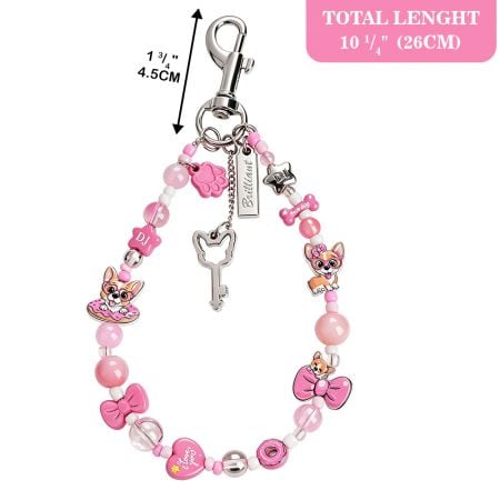 OEM rosa globulis telephonum charm strap.