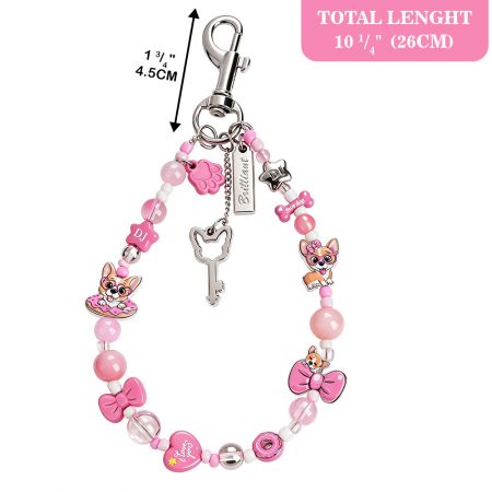 OEM rosa globulis telephonum charm strap.