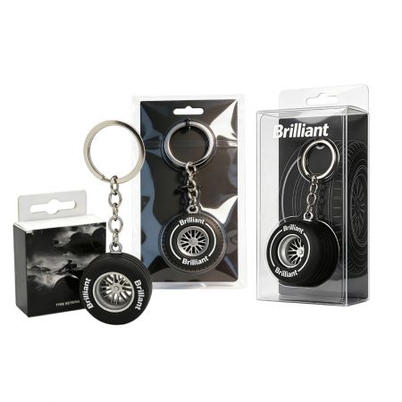Porte-clés de pneus au design ouvert. - Porte-clés de pneus personnalisables avec logo en direct d'usine.