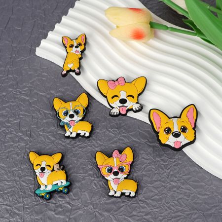 귀여운 고무 PVC 자석 냉장고 문용.