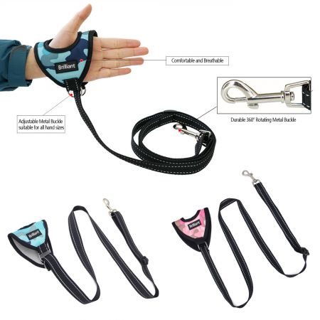 Dây dắt cho chó sỉ với tay cầm neoprene đệm.