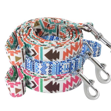 Guinzaglio per cani in nylon con stampa a sublimazione.