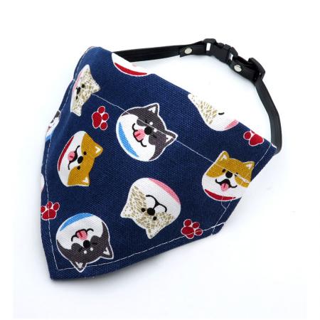 Khăn bandana cho thú cưng với vòng cổ.