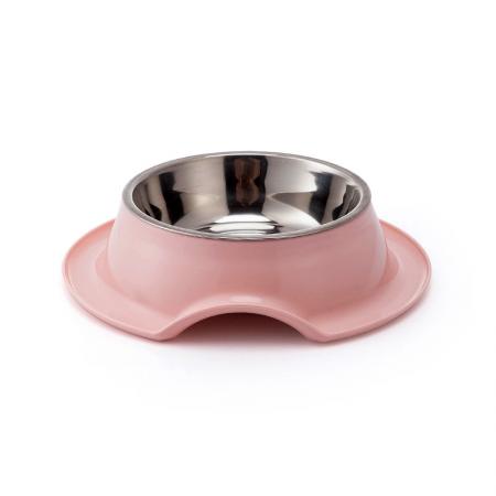 Tigela de Aço Inoxidável Antiderrapante para Animais.