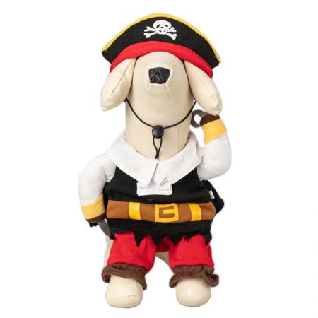 Costume d'Halloween pour animaux de compagnie - Costume de pirate pour chien pour Halloween.