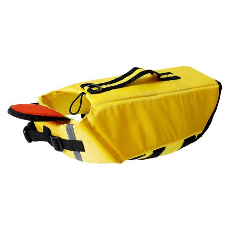 Colete de segurança para cães na natação.