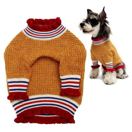 Proveedor de suéteres a rayas para perros.