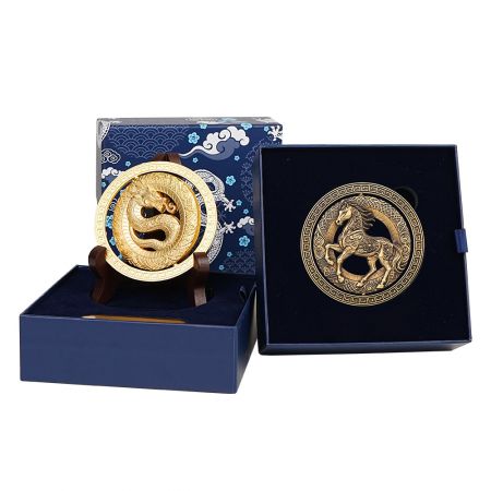 Sine Forma Custom Logo Sinensis Zodiacus Auri Nummorum.