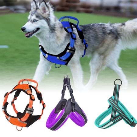 Wholesale Reflective Dog Harness - Wholesale Reflective 3 Peaks Dog Harness