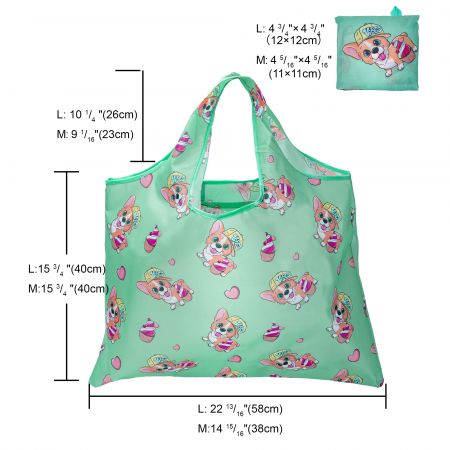 비용 효율적인 인쇄된 식료품점 토트백.