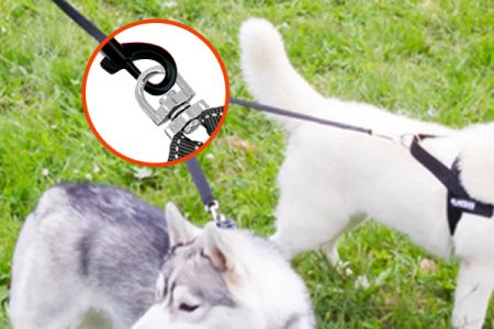 Zweifache Hundeleinen-Splitter - Verwicklungsfreie Freiheit für Hunde