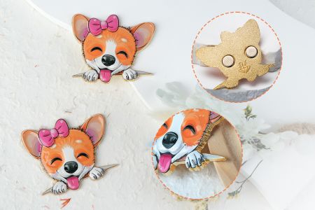 탁월한 내구성을 가진 UV 인쇄 아연 합금 개 자석