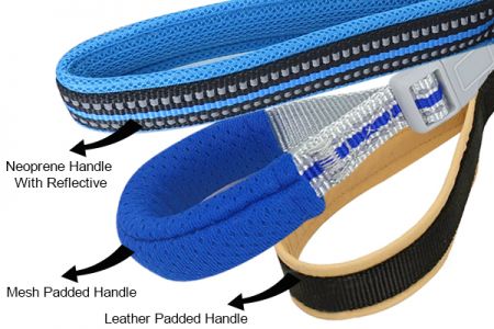 Various Handle Styles Of Wholesale Padded Dog Leash For Option