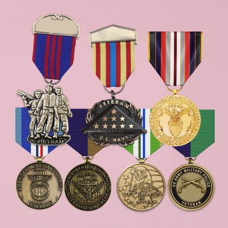 Medallón para veterano. - Medallón para veteranos para lápidas.
