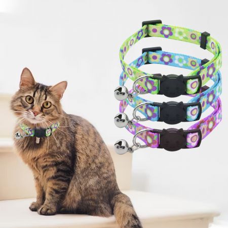 Dây đeo cổ mèo phản quang.