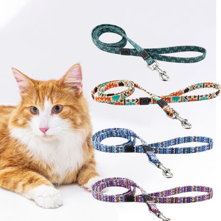 Wholesale Webbing Polyester Leash For Cat.