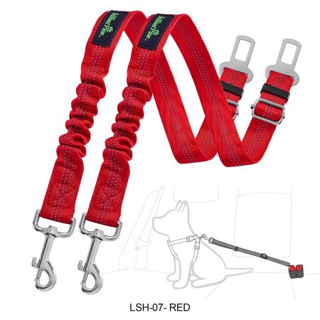 Red Seat Belt For Dogs.