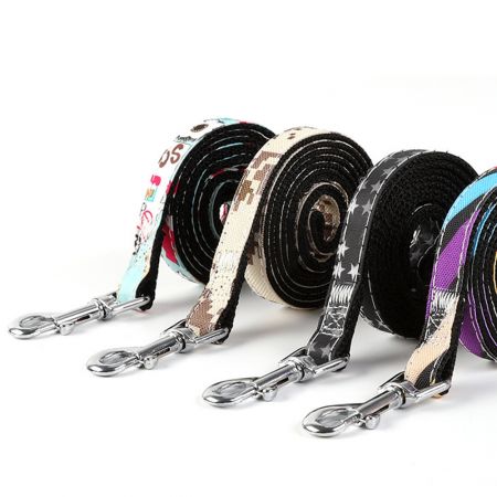 卸売パターンデニム犬リード。