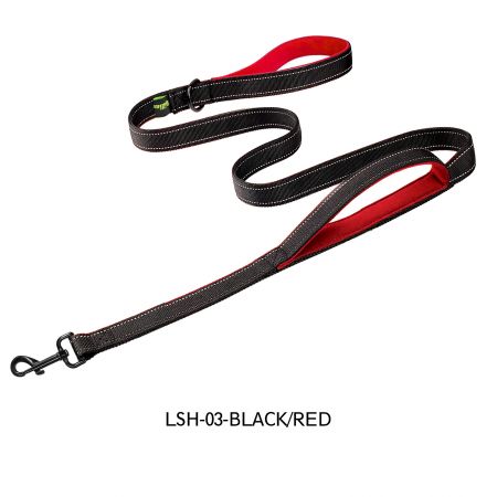 حبل قيادة للكلاب بطول 6 أقدام ومقابض مزدوجة.