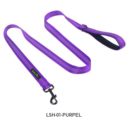 طوق كلب أرجواني مخصص.