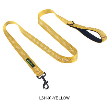 حبل تمشية للكلاب بطول 5 أقدام مع مقبض مبطن مريح.