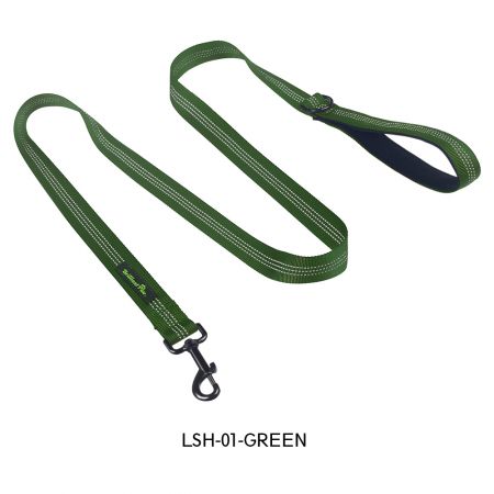 طوق كلب نايلون أخضر بالجملة.