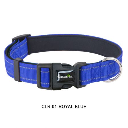 Coleiras Ajustáveis Azul Royal Para Cães.