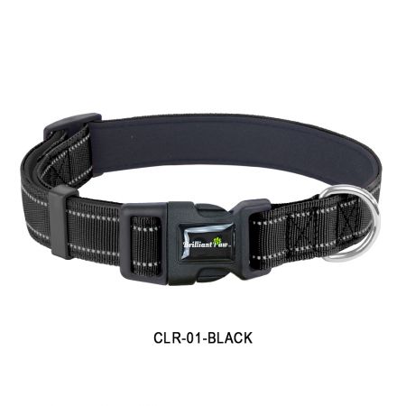 Colar Refletivo Preto para Filhotes.