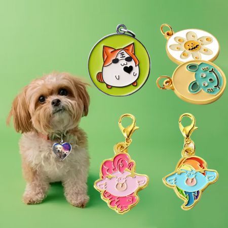Zinc Alloy Pet Tag Wh.