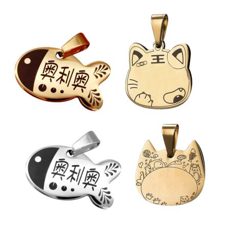 Zinc Alloy Electroplating Pet Tag.