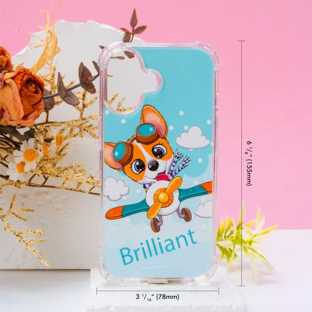 충격 방지 아이폰 17 투명 전화 케이스.