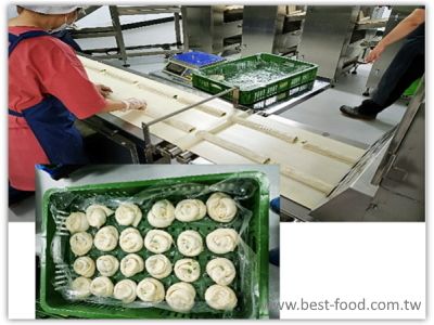 手動成蝸狀蔥捲