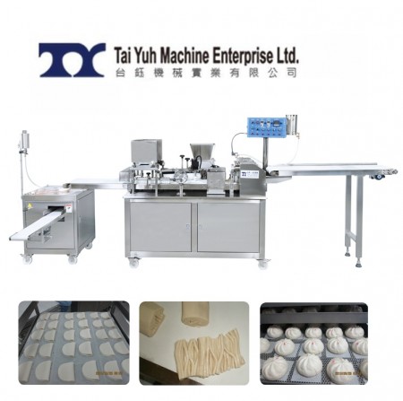 Çok Fonksiyonlu Doldurulmuş Ekmekler Oluşturma Makinesi - Gau Bao Gümüş İplik Rulo Oluşturma Makinesi