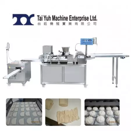 Multifunctional Stuffed Buns Forming Machine - Gau Bao Silver Thread Roll Forming Machine