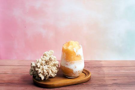 Desenho e desenvolvimento de fórmula de pó de smoothie saborizado.