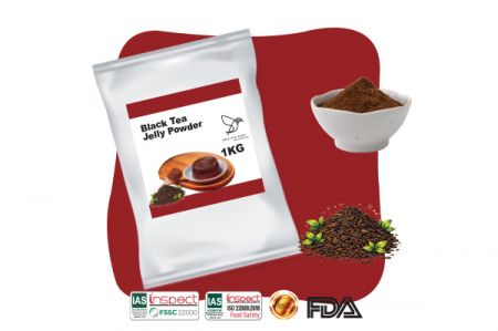 Bubuk Jeli Teh Hitam - Mengkhususkan diri dalam pengembangan bubuk jeli teh hitam instan, bubuk teh beraroma dengan permintaan khusus yang berbeda tersedia untuk pengembangan dan pembuatan produk.