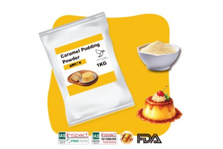 Poudre de pudding au caramel - Une variété de poudre de pudding au caramel très vendue.