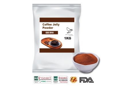 Bột thạch cà phê - Bột Coffee Jelly ISO 22000 từ nhà máy Đài Loan dùng cho món tráng miệng.