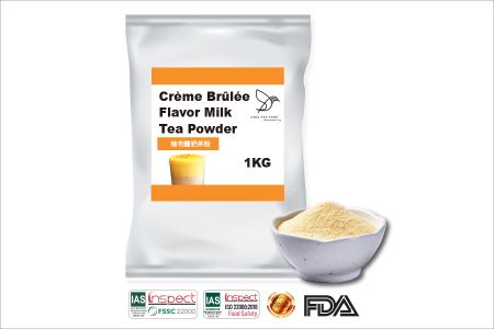 Crème Brûlée Flavor Milk Tea Powder - Crème Brûlée Milk Tea Powder.